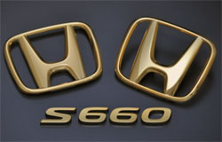 S660 SPIDER　カラードエンブレム　ゴールド