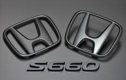 S660 SPIDER　カラードエンブレム　マットブラック